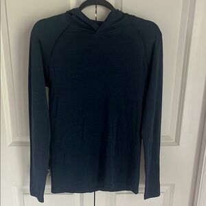 Lululemon navy Long Sleeve shirt with hood